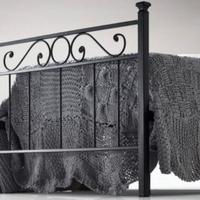 Letto singolo in ferro battuto
