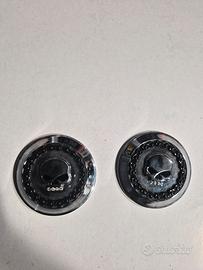 coppia di cover tappi serbatoio harley 