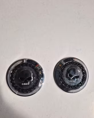coppia di cover tappi serbatoio harley 