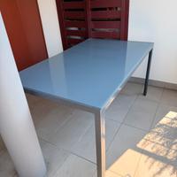 Tavolo esterno Metallo e Verto con 4 Sedie