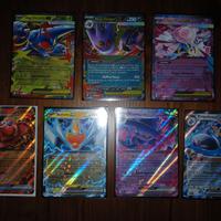 Lotto di 7 Carte Pokemon Ita Rare Holo Fiamme