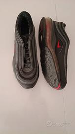 NIKE AIR MAX 98 - Nere con Baffo Rosso - Piede 41