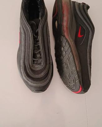 NIKE AIR MAX 98 - Nere con Baffo Rosso - Piede 41