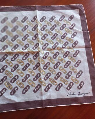 Ferragamo, vintage, fazzoletto cotone