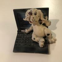 Fermacarte Cane Dalmata Computer