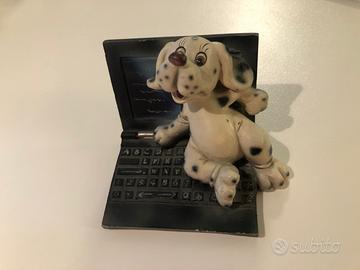 Fermacarte Cane Dalmata Computer