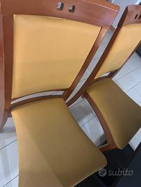 Sedie legno  con imbottitira