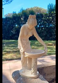 Statua in pasta di marmo della dea greca Hestia fi