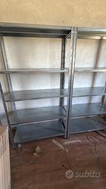Scaffalature metalliche zincate 100x40x185 cm