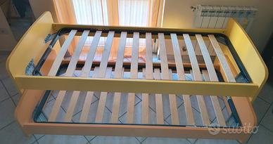 Doppio letto scorrevole con reti