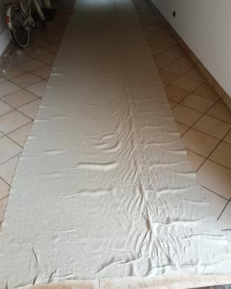 Pezza di tessuto in puro lino naturale 8 x 1,5 met