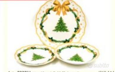 servizio di piatti di natale 