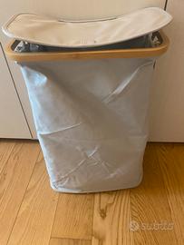 Porta tutto in stoffa e legno