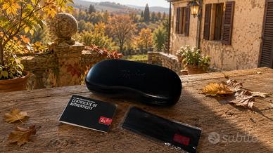 Custodia Ray-Ban Originale Nuova con Accessori