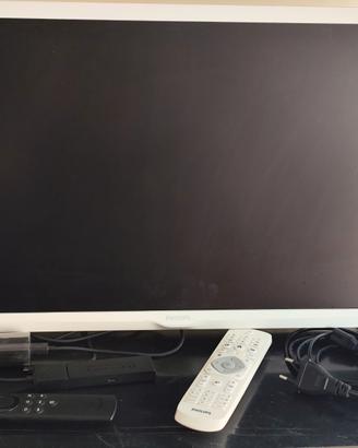 TV Philips 24" + Amazon TV STICK con telecomando