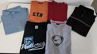 Stock magliette t-shirt polo XL Terranova Nike