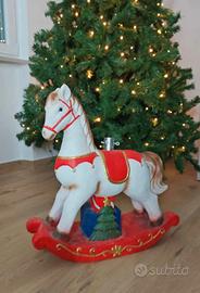 Base albero cavalluccio arredamento natale 