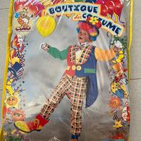 VESTITO COSTUME PAGLIACCIO CLOWN CARNEVALE