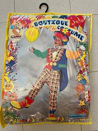 VESTITO COSTUME PAGLIACCIO CLOWN CARNEVALE