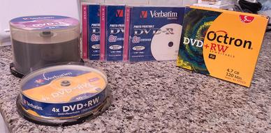 Più di 50 DVD+/-R Verbatim + 5 DVD + RW Octron
