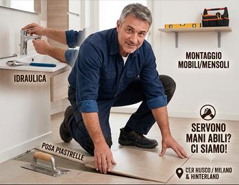 Tuttofare per aiuto lavori in casa/manutenzione
