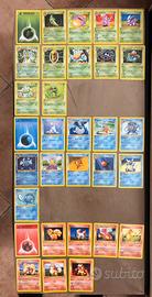 Lotto carte pokemon set base
