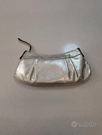 Borsa baguette oro vera pelle Lorella pagano 