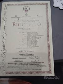 volantino opera Rigoletto Teatro Regio dì Parma 
