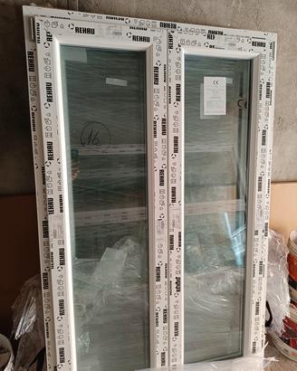 6 Finestre PVC REHAU euro 70 nuove-vsg- misure in 