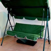Dondolo da giardino 3 posti coore verde