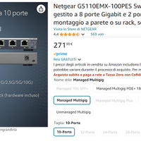 Netgear GS110EMX-100PES Switch di rete Smart Plus