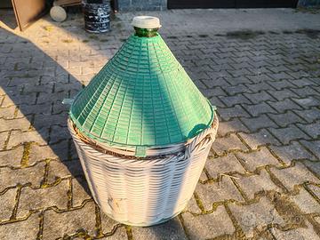 Damigiane 54 litri vetro e copertura in plastica