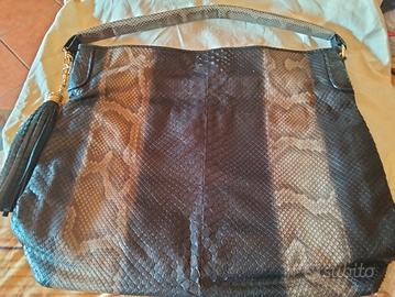 Elegante Borsa in Vero Pitone -ARIA- Fatta a mano 