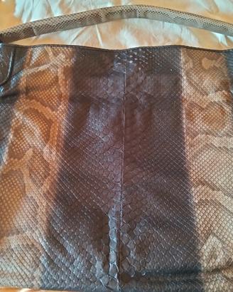 Elegante Borsa in Vero Pitone -ARIA- Fatta a mano 