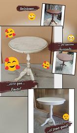 tavolo tondo vintage 