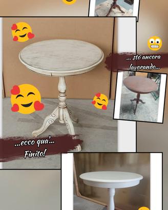 tavolo tondo vintage 