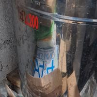 fusto olio in acciaio da 200 lt