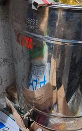 fusto olio in acciaio da 200 lt