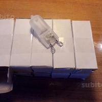 10 lampade alogene G9 luce calda 110/130v 40W
