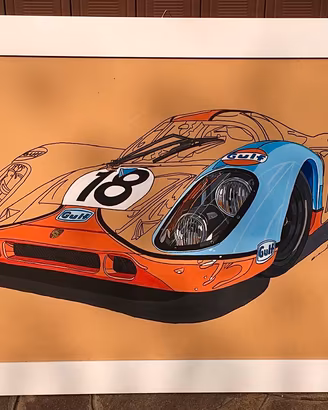 Quadro porsche 917 gulf
