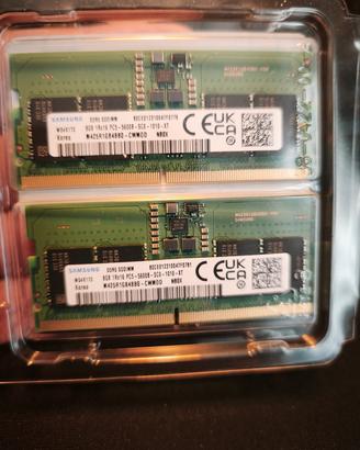 Ram per portatile 16Gb 2x8 sodimm DDR5