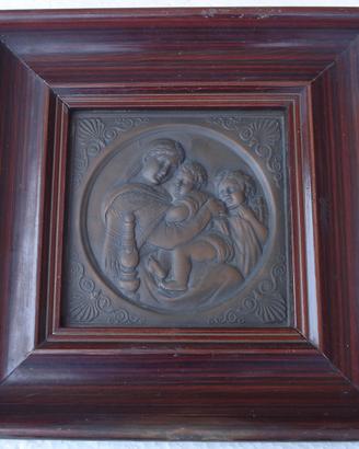 Antica madonna della seggiola bronzo /189