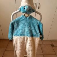 Vestito Carnevale "Puffo" vintage.