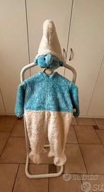 Vestito Carnevale "Puffo" vintage.