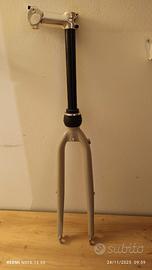 Forcella bici completa con ammortizzatore