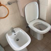 Coppia Sanitari wc dolomite con anello seduta