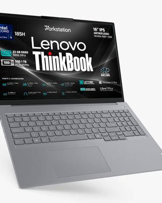 THINKBOOK ULTRA9 185H 32GB DDR5 1TB 16" WUXGA WPRO