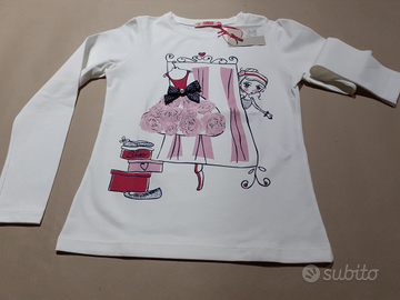 NUOVO Maglia "FUNBEE" 7 anni Bambina