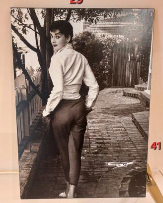 QUADRI CON IMMAGINE DI AUDREY HEPBURN