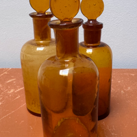 bottiglie farmacia vintage originali AMBRATE vuote